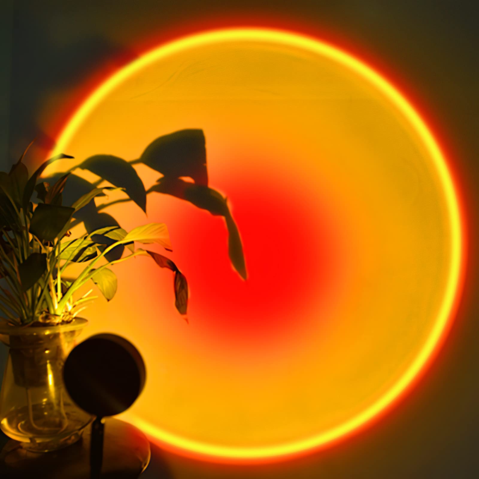 Bewahly Sunset Lamp Projector - USB Powered Night Light with 180° Rotation, Romantic LED Floor Lamp for Home Decor, Living Room, Bedroom - Perfect for Weddings, Birthdays, Parties & Festivals | Creates Stunning Sunset Ambiance for Relaxation & Romantic Dinners