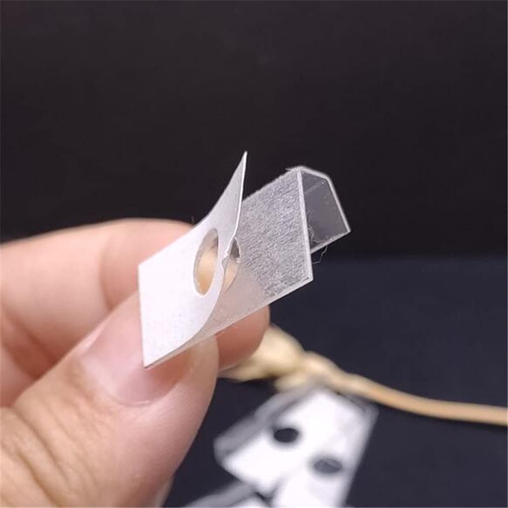 100 Pcs Self-Adhesive Plastic Earring Card Adapters - Jewelry Display Hangers for Earrings & Necklaces - Perfect for Retail Stores, Boutiques, and Craft Shows