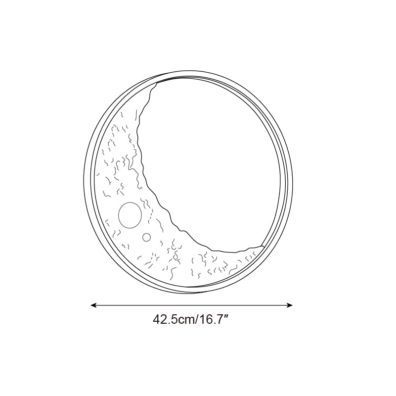 Moon Outdoor Wall Lamp - Waterproof LED Exterior Light for Patio, Garden, Porch - Perfect for Backyard, Deck, and Pathway Lighting