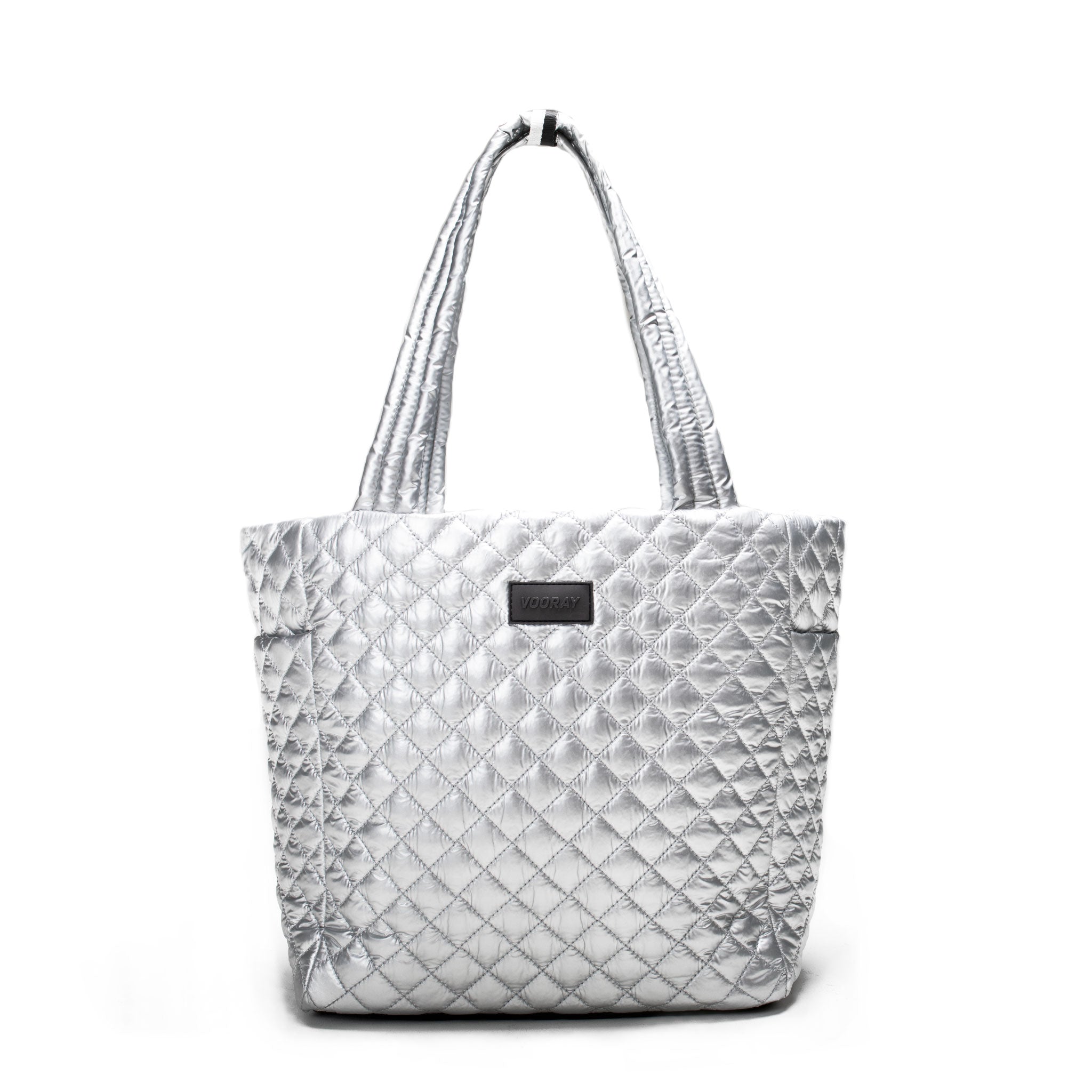Naomi Quilted Tote Bag in Silver - Stylish & Durable Handbag for Women, Perfect for Work, Travel & Everyday Use