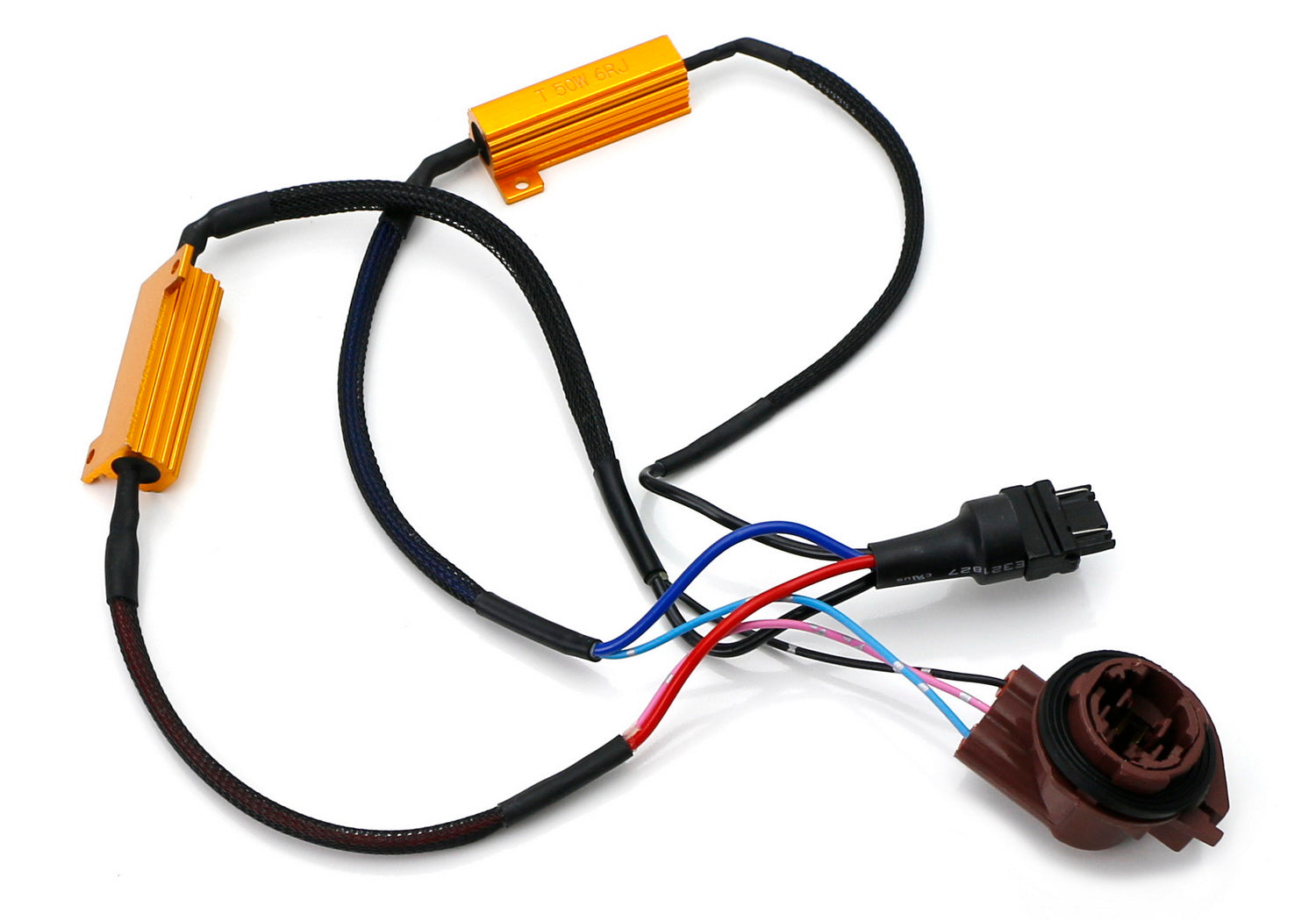 3157 4157 LED Turn Signal Bulbs - Hyper Flash Fix & Brake Light Wiring Adapters for Cars, Trucks, SUVs - Easy Installation & Error-Free Operation