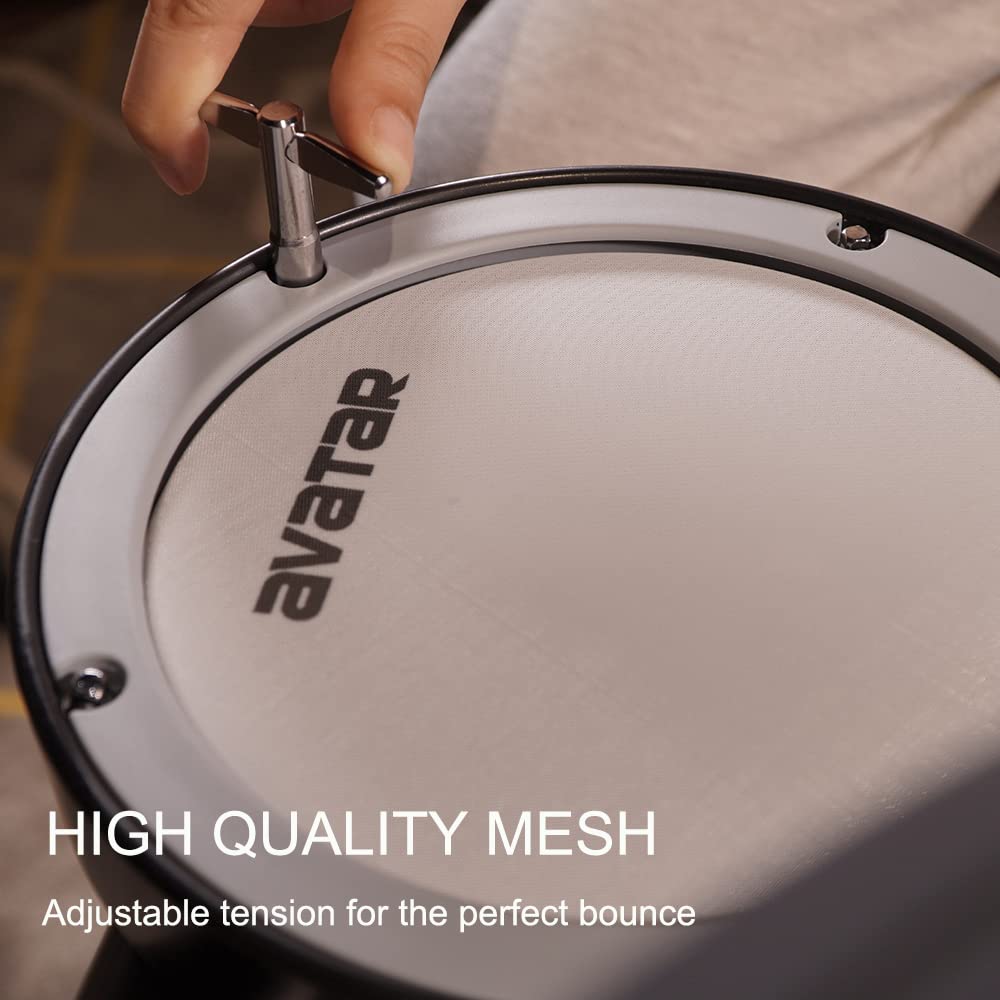 SD61-4 Professional Electric Drum Set - Mesh Electronic Drum Kit for Beginners with 251 Dynamic Sounds, 25 Kits & Solid Racks | USB-MIDI Connectivity | Includes Drum Sticks | Perfect for Home Practice, Studio Recording & Live Performances