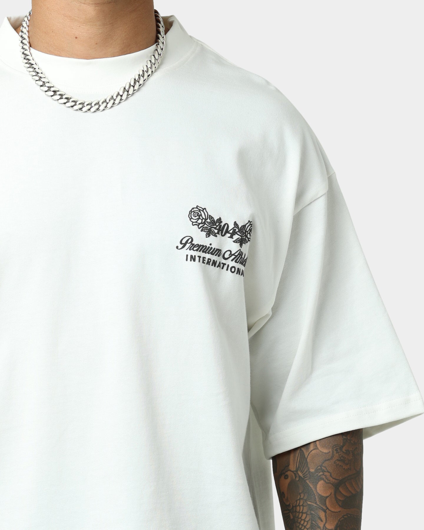 404 Premium Vintage Athletic T-Shirt - Soft Cotton, Retro Design, Off White - Perfect for Gym, Running, and Casual Streetwear
