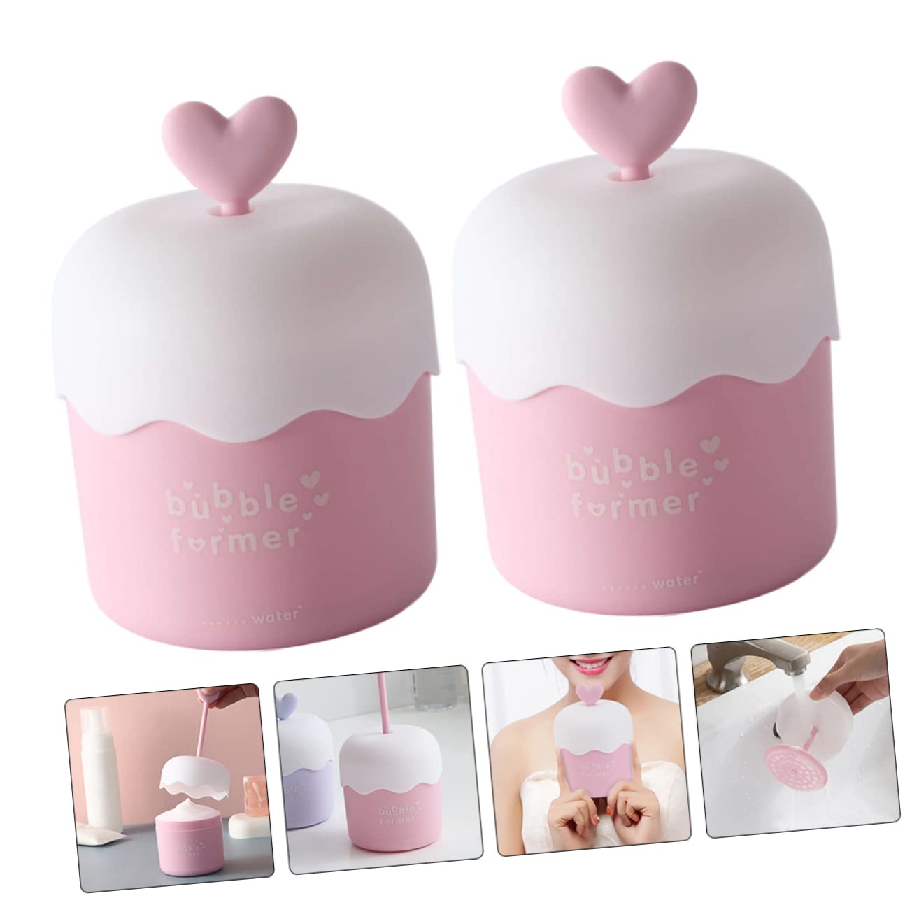 FOMIYES 2-Pack Foam Maker for Skincare & Shampoo - Portable Facial Foamer, Bubble Machine for Face Wash & Body Wash | Perfect for Travel, Spa & Daily Beauty Routine