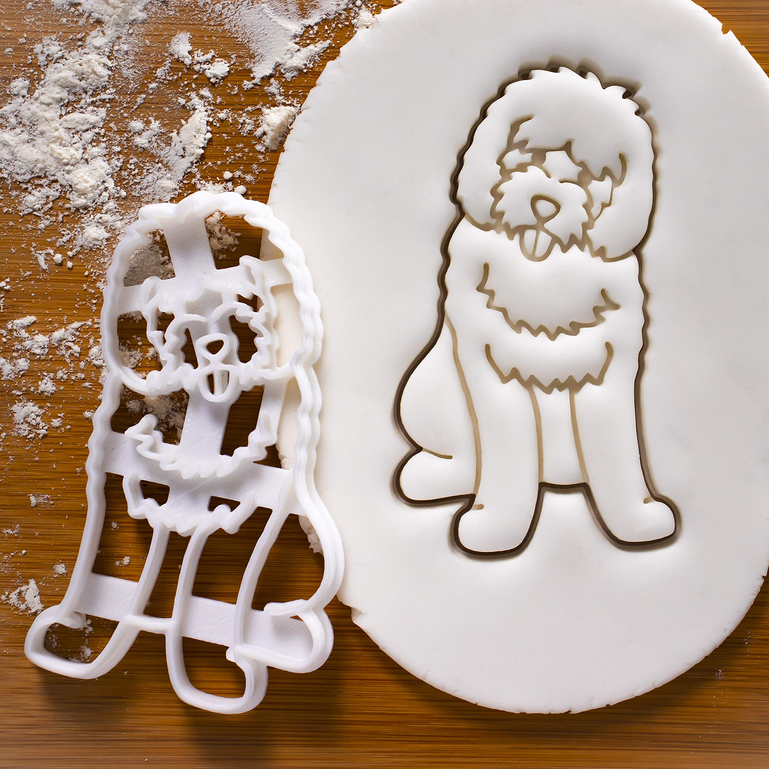 Goldendoodle Cookie Cutter for Dog Lovers - Stainless Steel Dog Shaped Biscuit Cutter - Perfect for Baking Dog Treats, Puppy Birthday Parties & DIY Pet Cookies