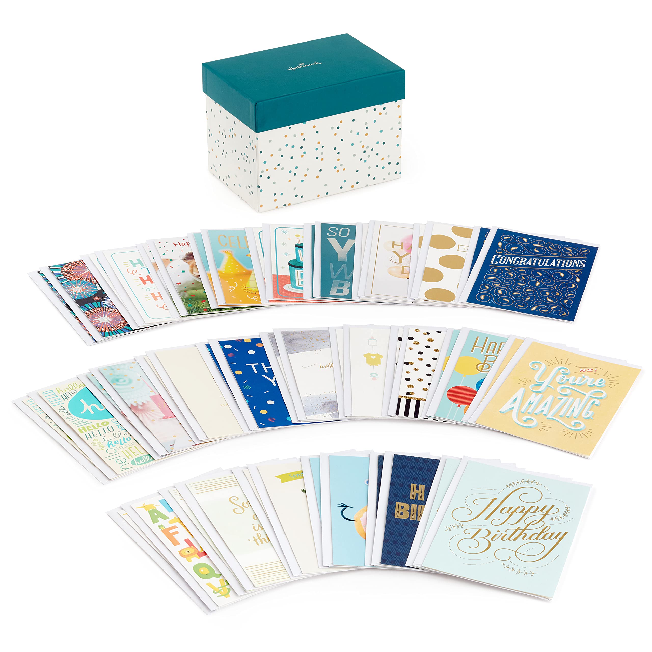 Hallmark Birthday & All Occasion Greeting Cards - 68 Card Variety Pack for Friends, Family & Coworkers - Perfect for Birthdays, Anniversaries, Thank You & Holidays