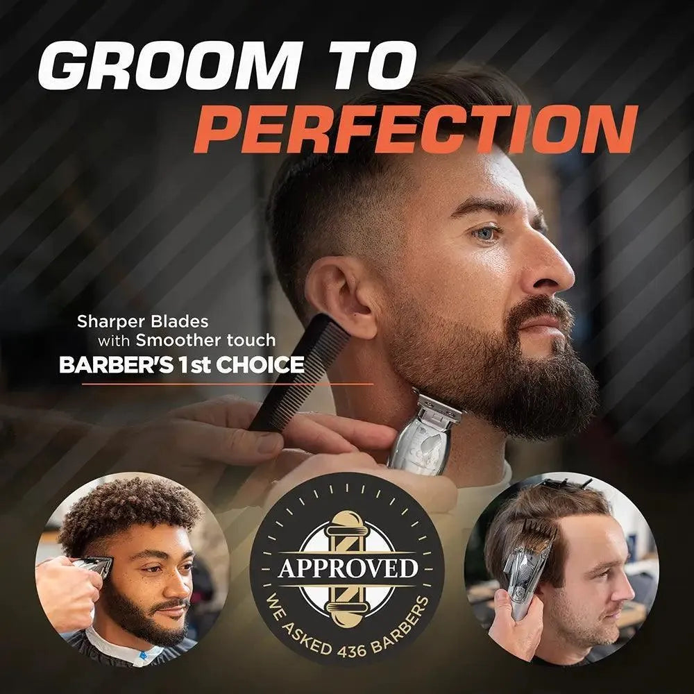 Professional Hair Clipper & Trimmer Set for Men - Precision Grooming Kit for Home & Salon Use - Perfect for Beard, Mustache & Hair Styling