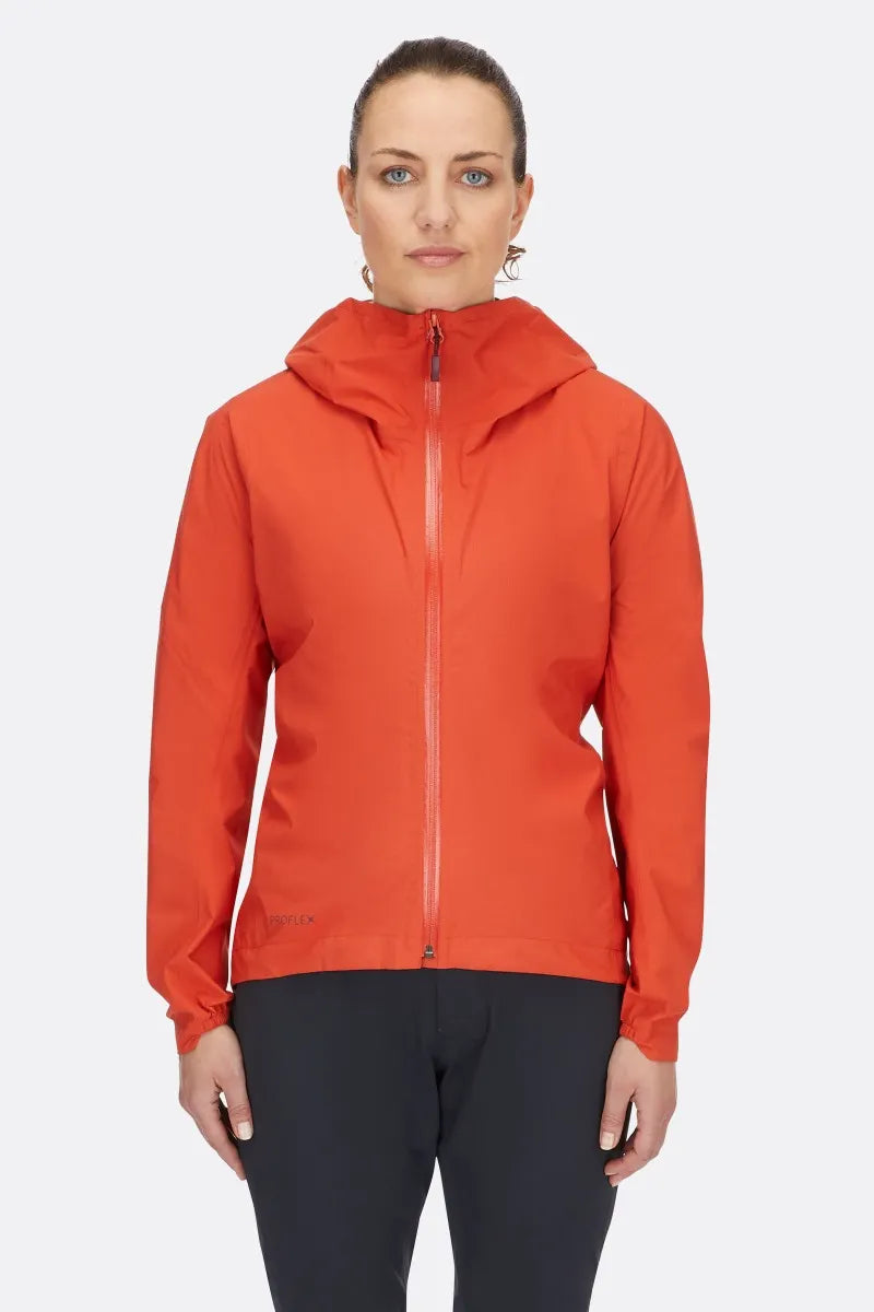 Waterproof Women's Biking Jacket - Cinder Downpour Light Cycling Raincoat for Outdoor Sports & Commuting | QWH 86