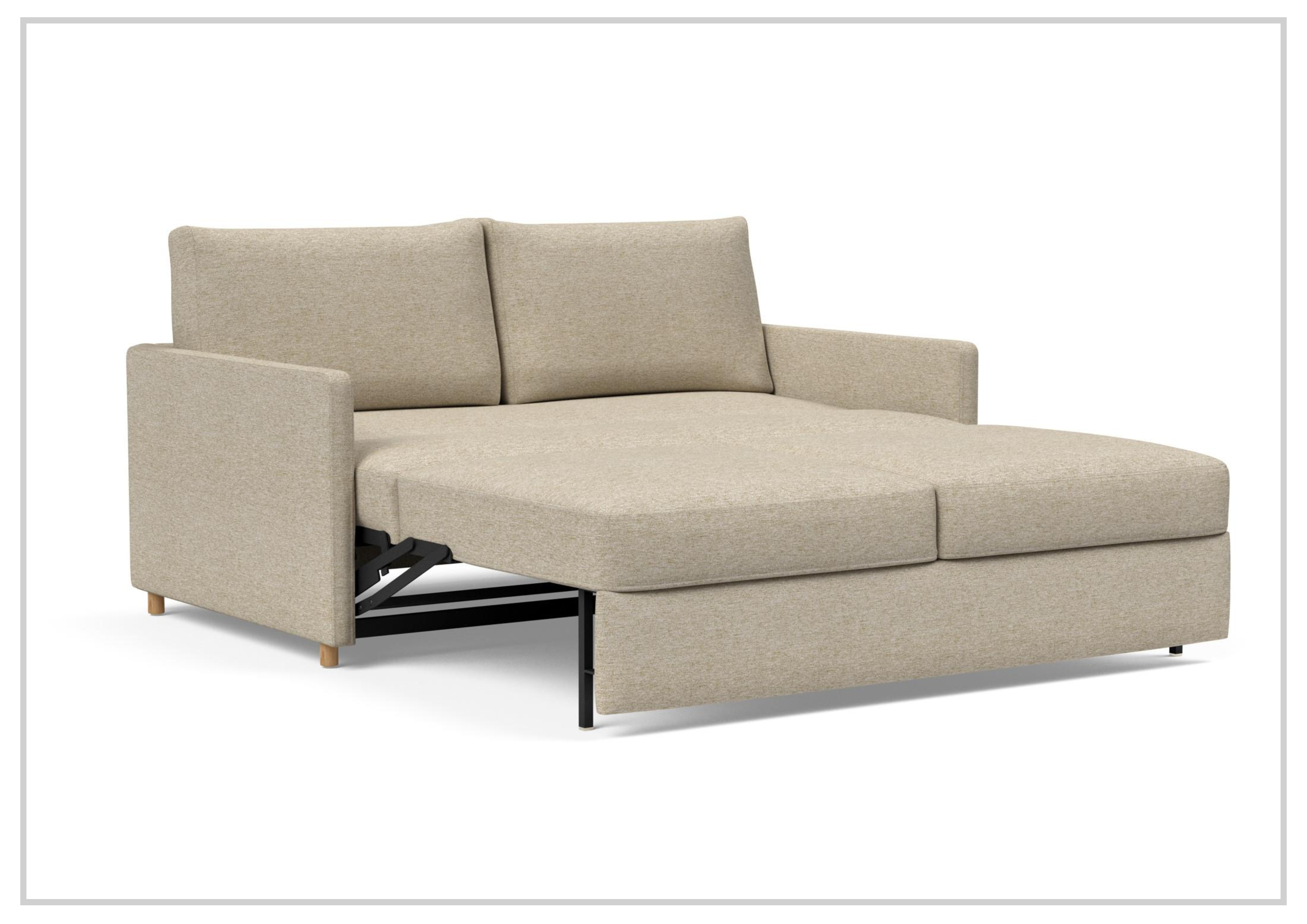 Innovation Living Neah Fabric 2-Seater Queen Size Sleeper Sofa Bed - Convertible Sofa for Small Spaces, Guest Room & Apartment Living