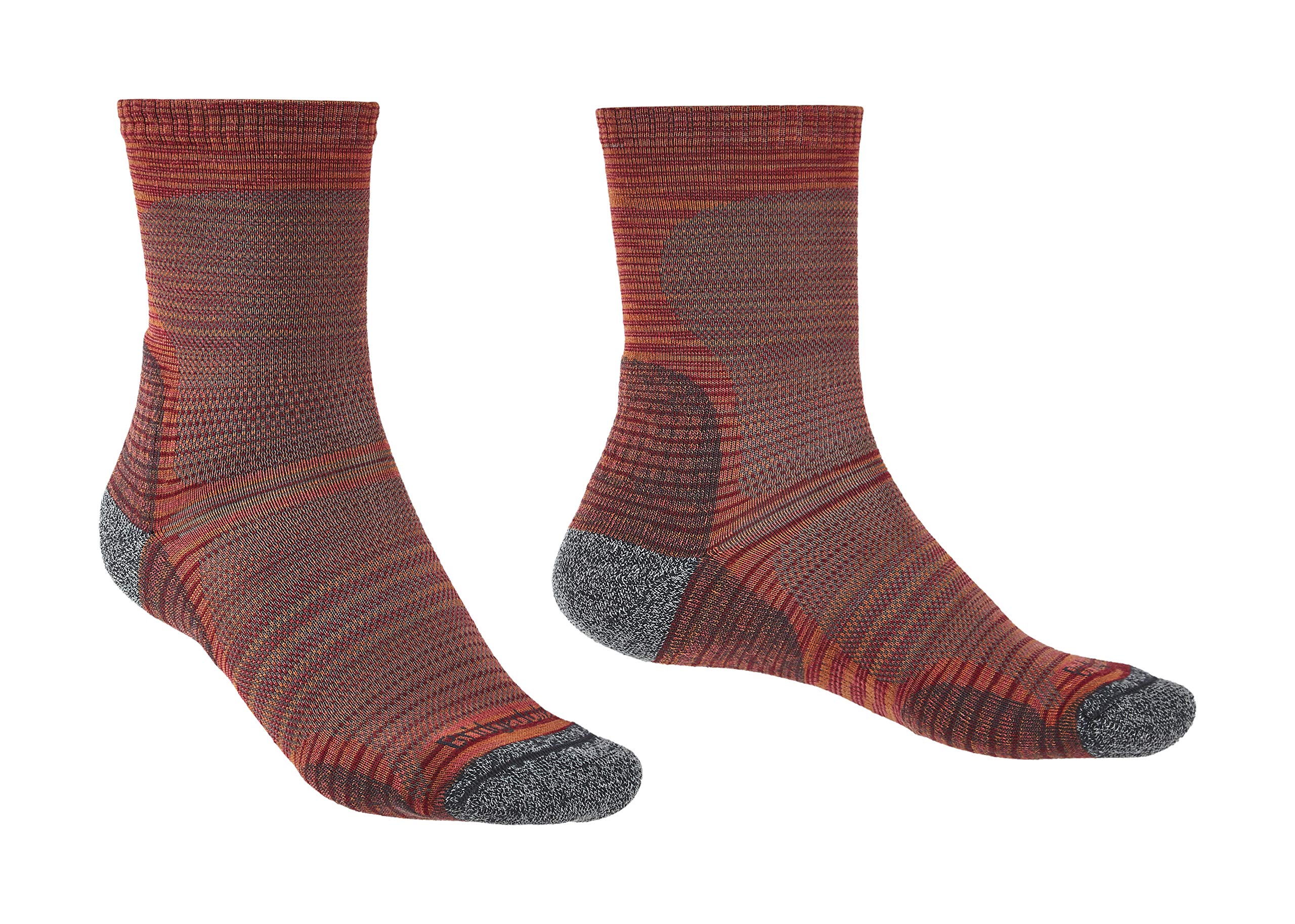 Bridgedale Men's Ultra Light Crew Merino Wool Endurance Socks - Hiking, Running & Outdoor Activities for All-Day Comfort