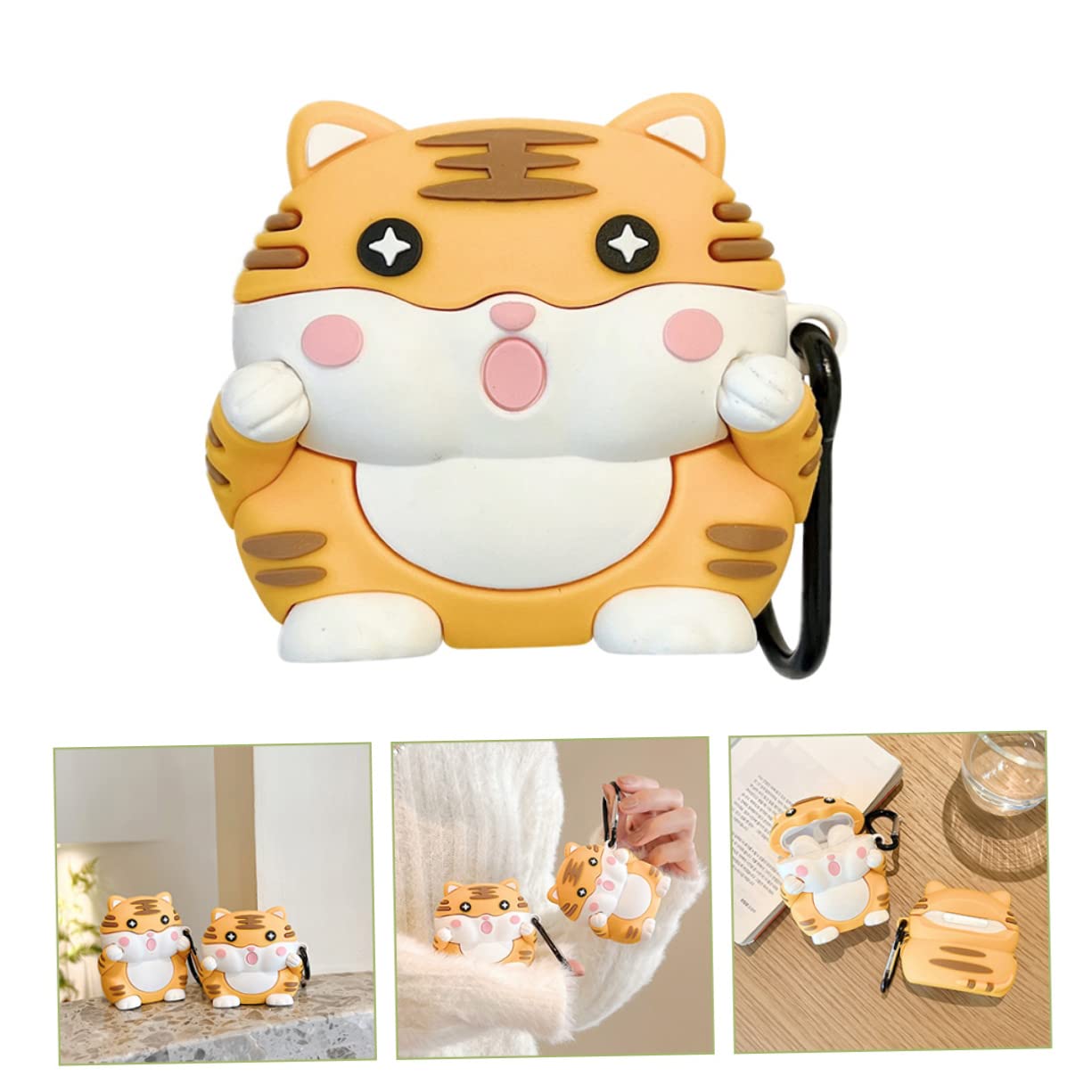 Artibetter 4-Piece Cartoon Headphone Case Set - Cute Earbud Storage Pouch for AirPods, Wireless Earbuds & Headphones - Perfect for Travel, School & Office Organization