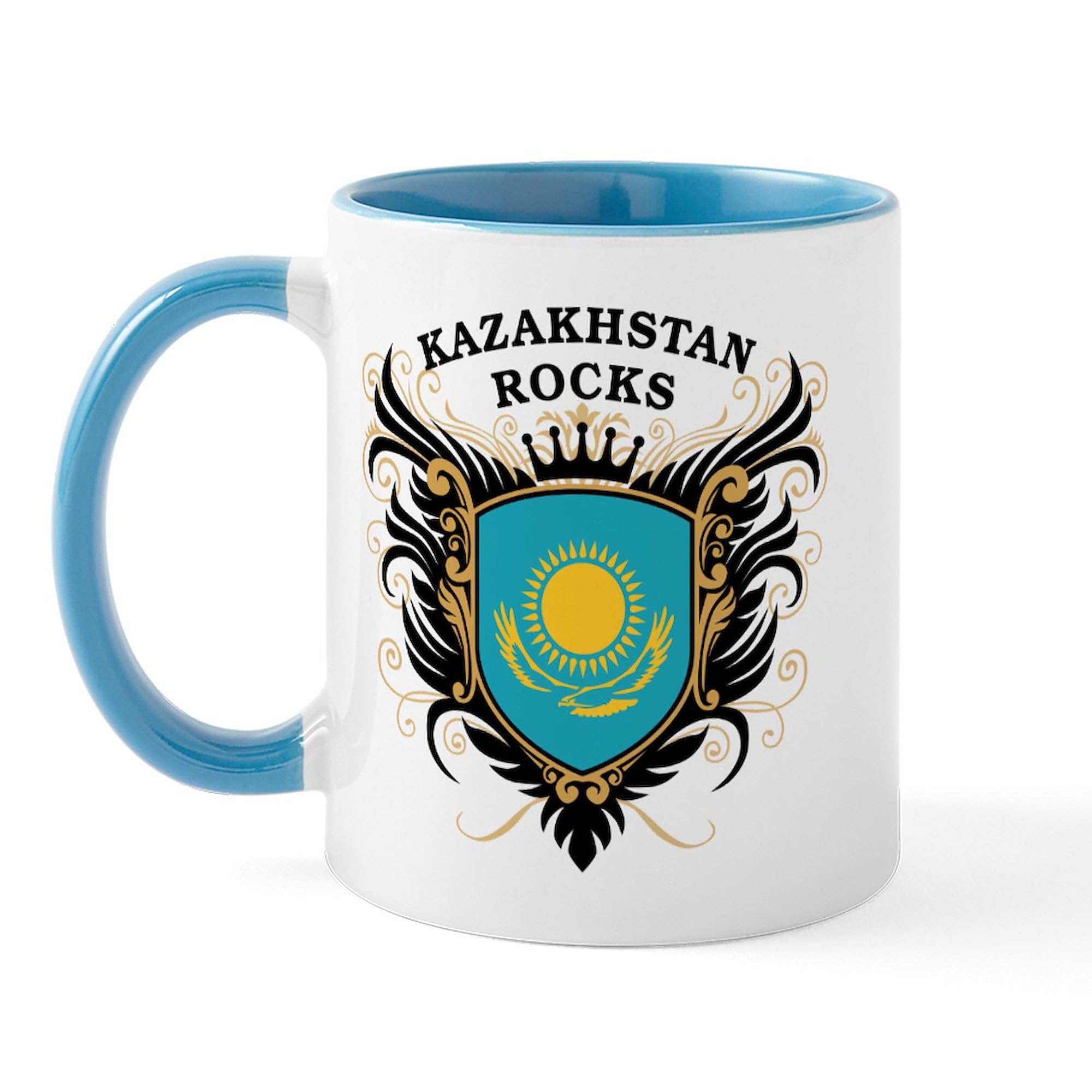Kazakhstan Rocks Mug - 11 oz (325 ml) Ceramic Coffee Cup with Unique Design - Perfect for Tea, Coffee & Hot Chocolate Lovers - Great Gift for Travel Enthusiasts & Home Office Use