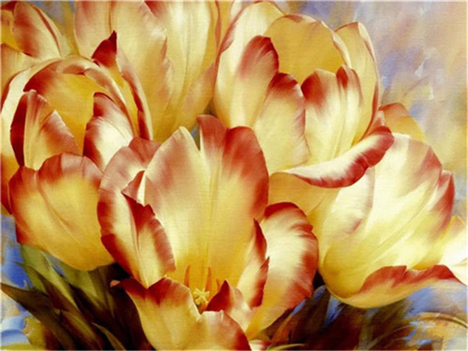 5D Diamond Painting Kit - Yellow Flower Square Full Drill Art for Adults & Beginners, 32x48inch (80x120cm) DIY Home Wall Decor, Perfect Gift for Relaxation & Stress Relief | Bedroom, Living Room, Office Decor
