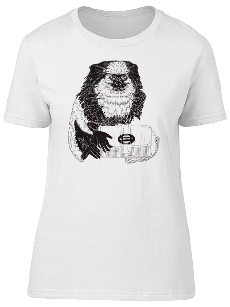 Stylish Women's Marmoset Monkey Graphic T-Shirt | Cute Animal Print Tee for Casual Wear & Outfits
