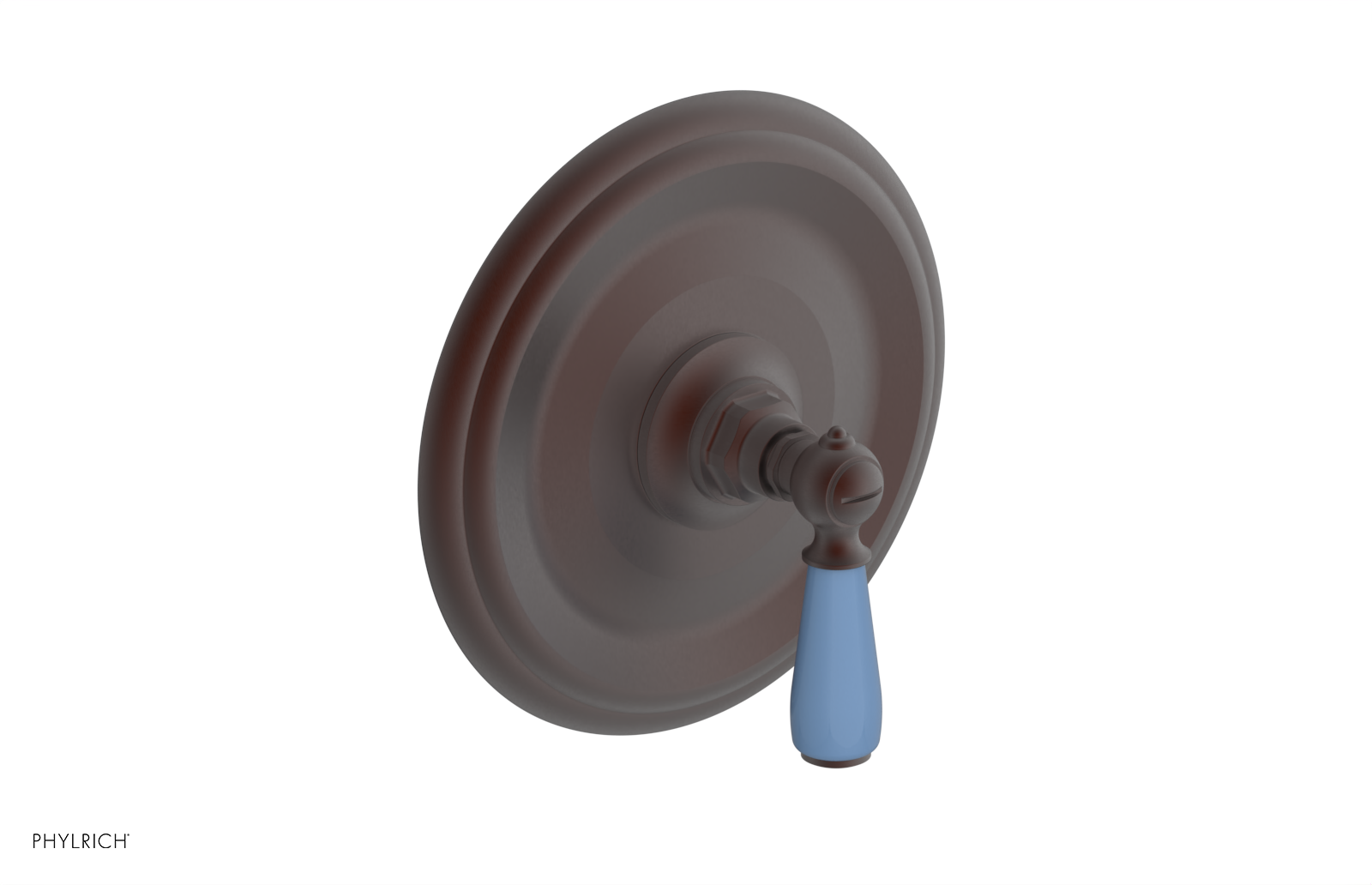 Jamestown Pressure Balance Shower Plate & Handle Trim with Light Blue Accents - 4