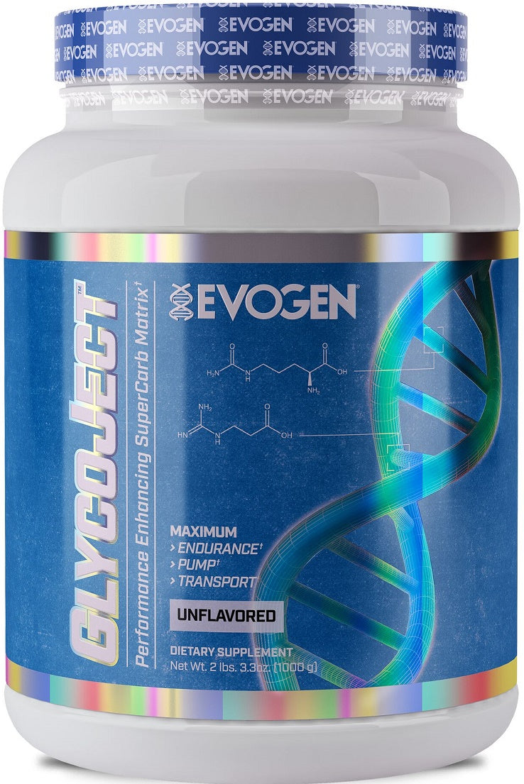 Evogen GlycoJect Unflavored Post-Workout Recovery Powder - 1000g for Muscle Glycogen Replenishment & Endurance Support | Ideal for Athletes & Bodybuilders