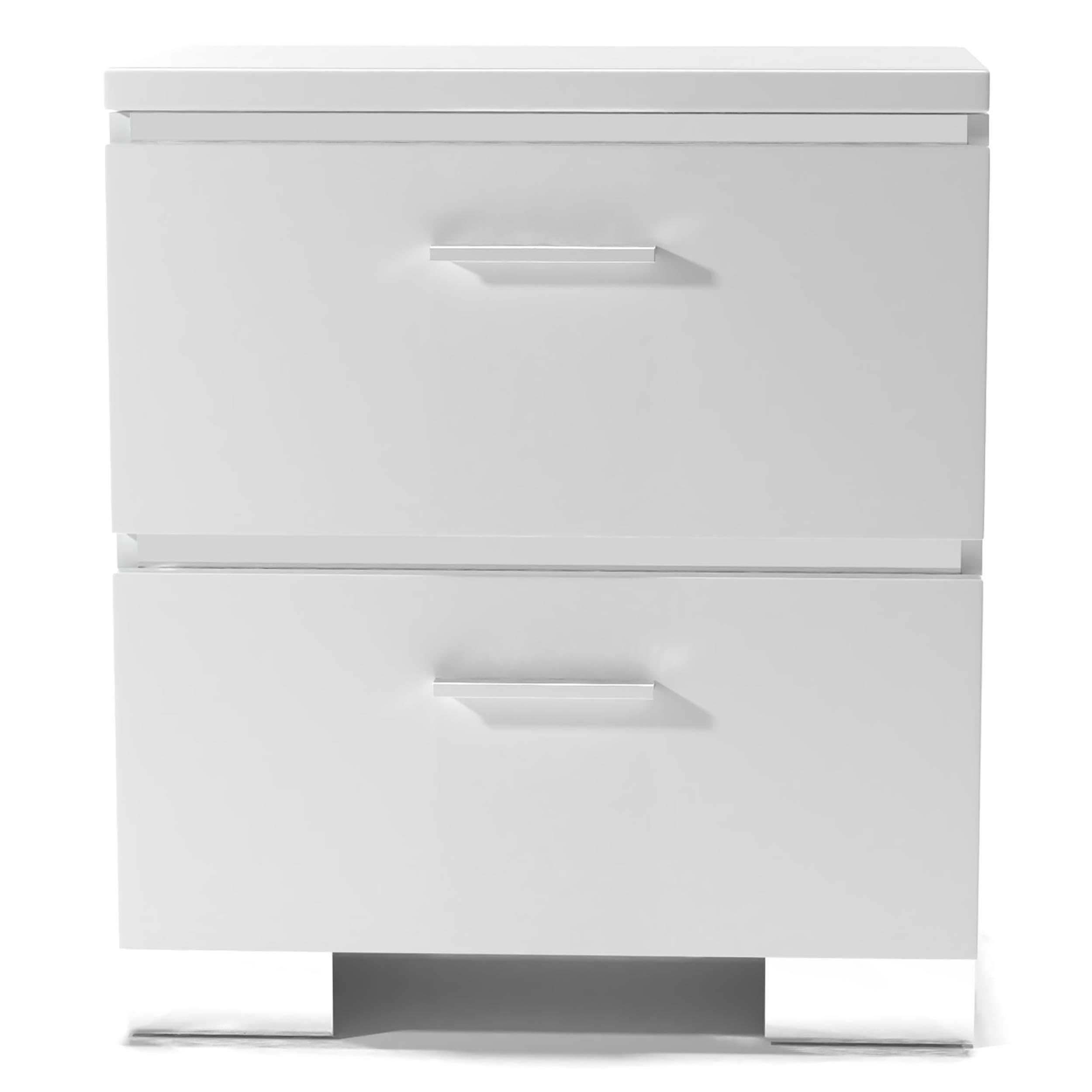 FOA Quaker Modern 3-Piece White Wood Bedroom Set - King Size Bed with 2 Nightstands | Solid Wood Furniture for Master Bedroom & Guest Room Decor
