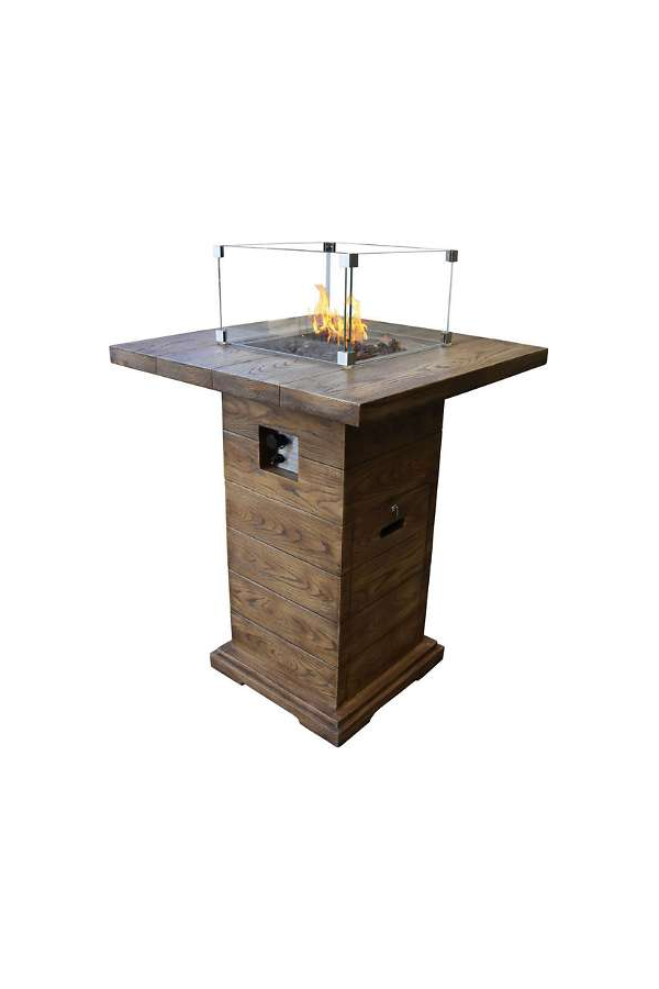 Elementi Rova Bar Table OFG224RWLP - Modern Counter Height Dining Table for Kitchen, Bar & Outdoor Use