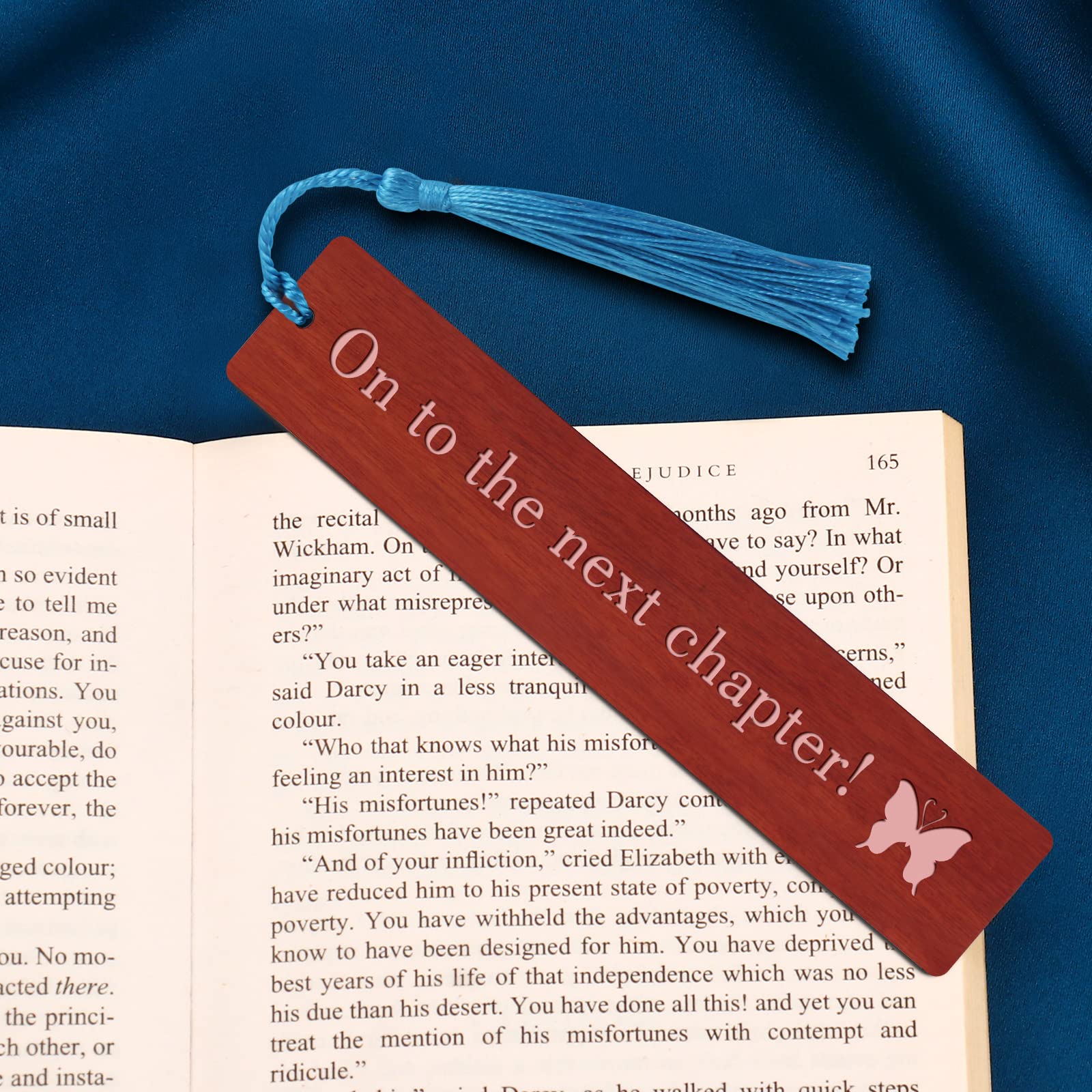 Custom Engraved Wooden Bookmarks - Personalized Gifts for Women, Teachers, Friends & Book Lovers - Perfect for Reading, Book Club Favors & Thoughtful Presents