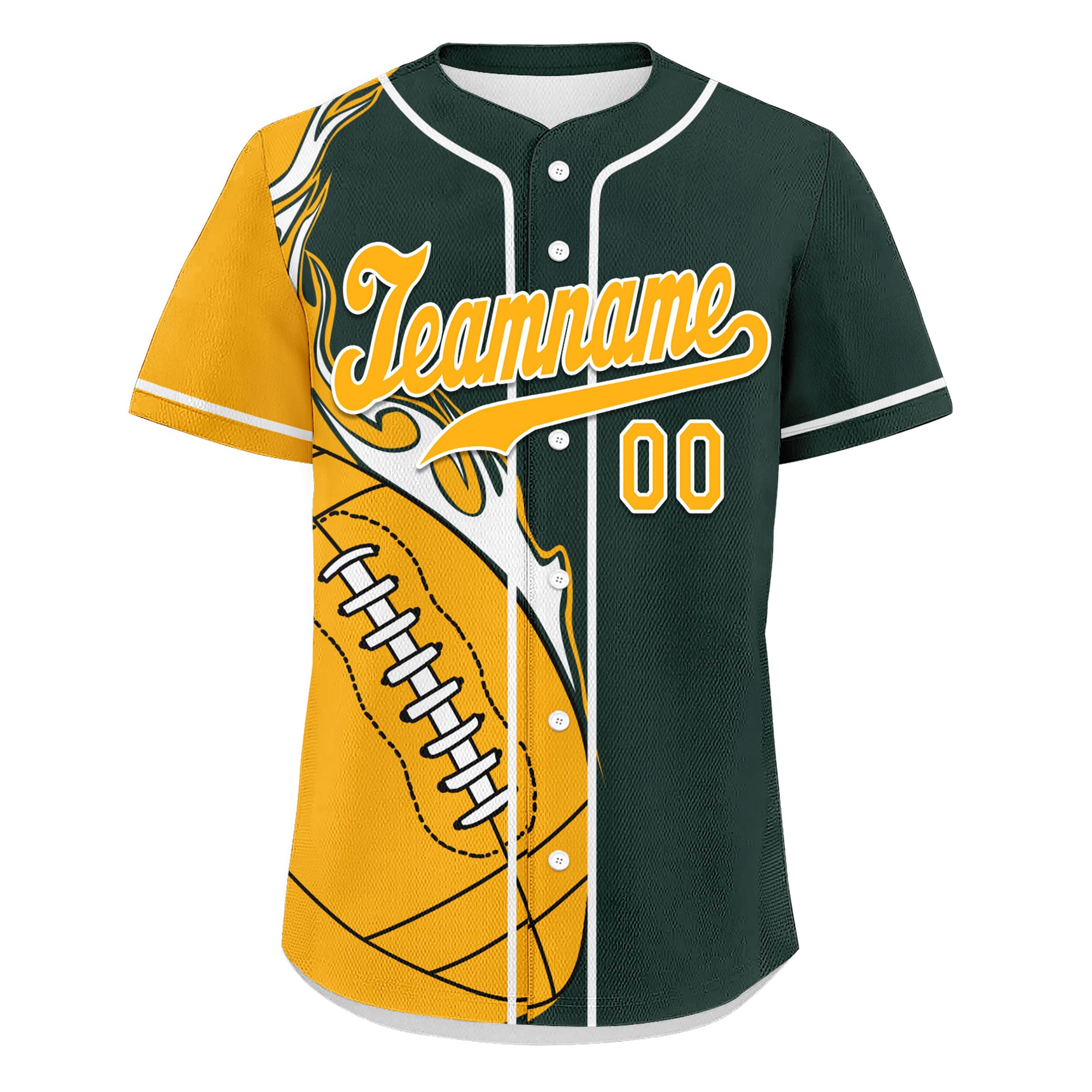 Custom Green & Yellow Vintage Baseball Jersey - Personalized Authentic MLB Style Jersey UN002 D0b0a00 - Perfect for Baseball Games, Team Uniforms & Fan Apparel