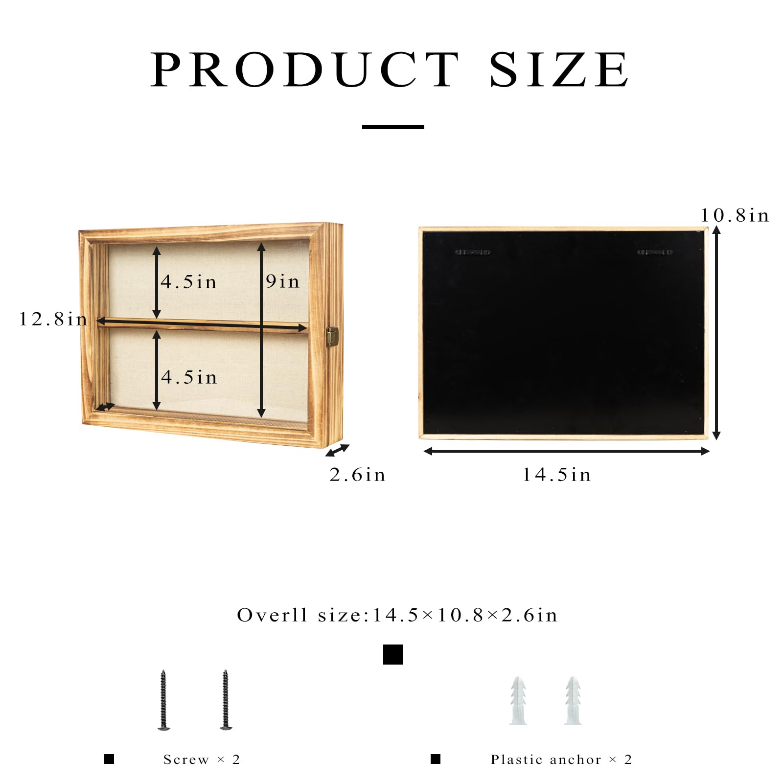 Premium Baseball Trading Card Display Case - UV Protection Graded Sports Card Shadow Box with Glass Front - Perfect for Collectors & Hobbyists - Ideal for Showcasing Rare Cards at Home or in Sports Memorabilia Displays