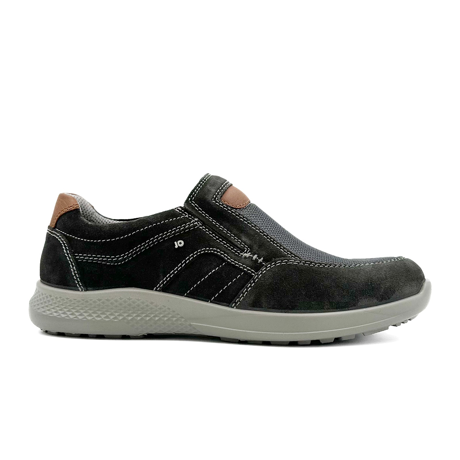 Jomos Campus II Slip-On Shoes for Men - Comfortable Shark Print Sneakers - Perfect for Casual Wear, College Campus & Street Style