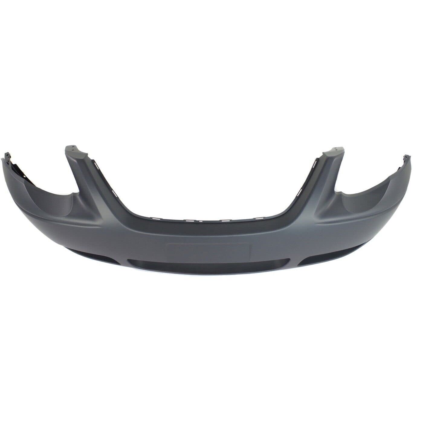 Primed Front Bumper Cover for 2005-2007 Dodge Town & Country - No Fog Lights - Part # CH1000434 / 5139120AA - Perfect for Replacement & Collision Repair