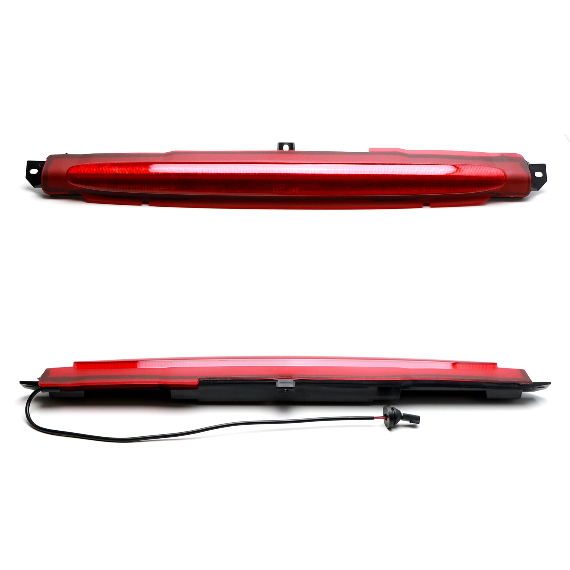 DK Red Lens Full LED High Mount 3rd Brake Light for 2002-2009 Chevy Trailblazer & GMC Envoy - Enhanced Safety & Style for SUV Night Driving