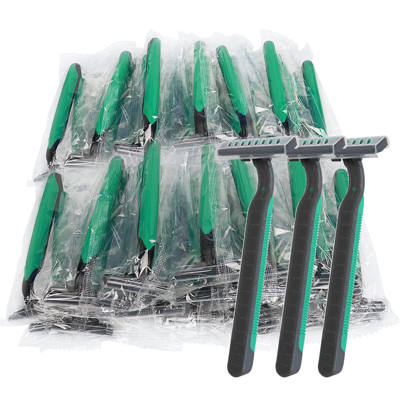 100 Pack Disposable Razors Bulk - Individually Wrapped Travel Razors for Men & Women | Perfect for Hotels, Airbnb, Gyms, Shelters & On-the-Go Shaving | Smooth & Convenient Shaving Solution