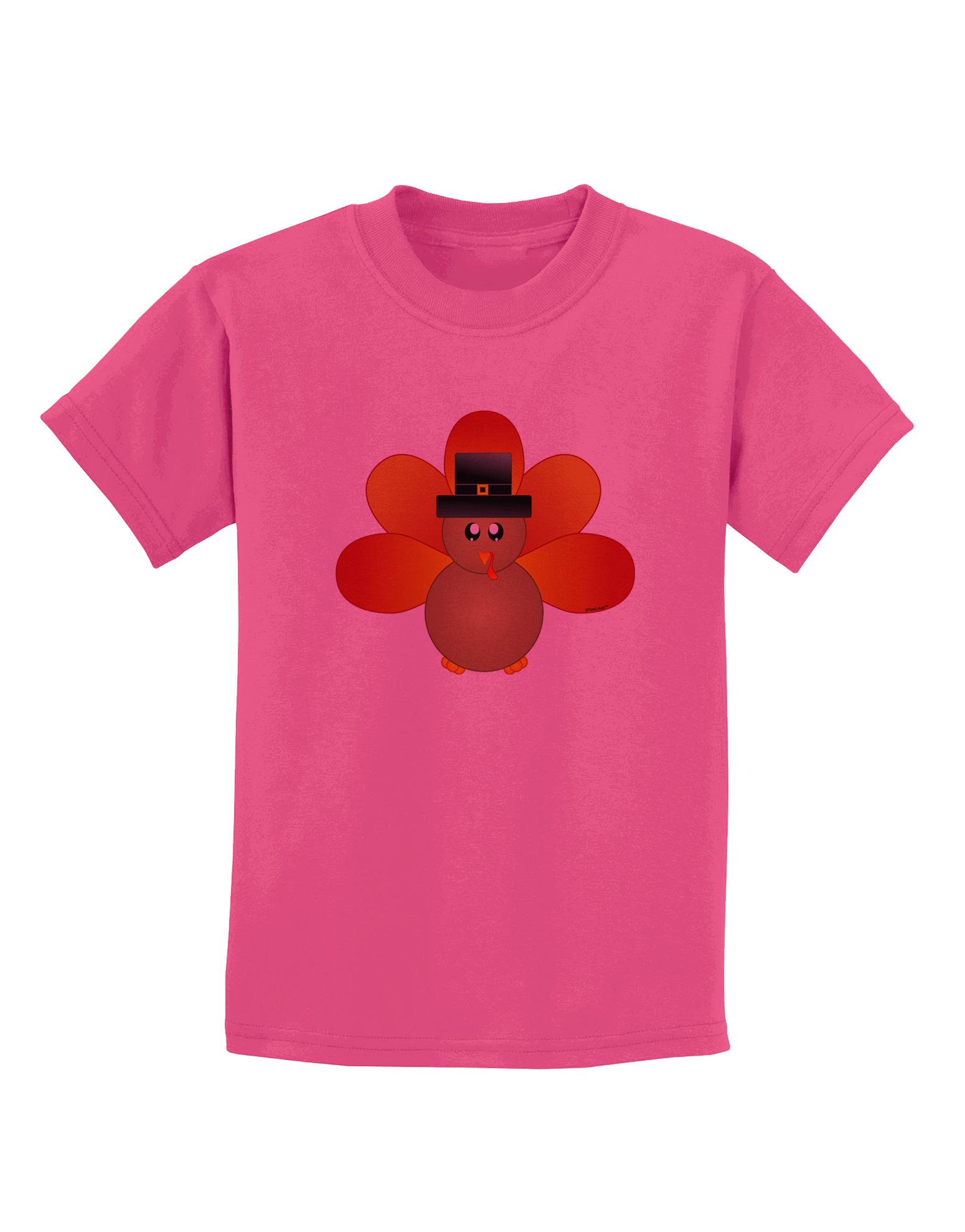 Cute Pilgrim Turkey Thanksgiving Kids T-Shirt - Fun Holiday Outfit for Children's Thanksgiving Party & Family Gatherings