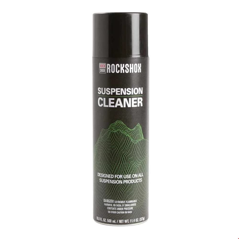RockShox Suspension Cleaner - 16.9 oz Bike Fork & Shock Cleaner Spray - Mountain Bike Maintenance for Dirt & Grease Removal - Perfect for MTB, Downhill & Trail Riding