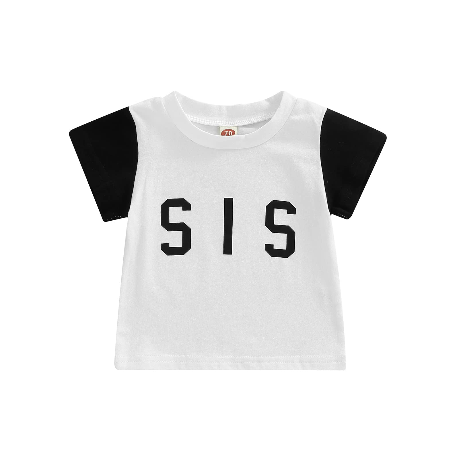 Toddler Summer Short Sleeve T-Shirt for Boys & Girls - Cute Letter Print Cotton Tee - Perfect for Playdates, Beach Outings & Everyday Wear