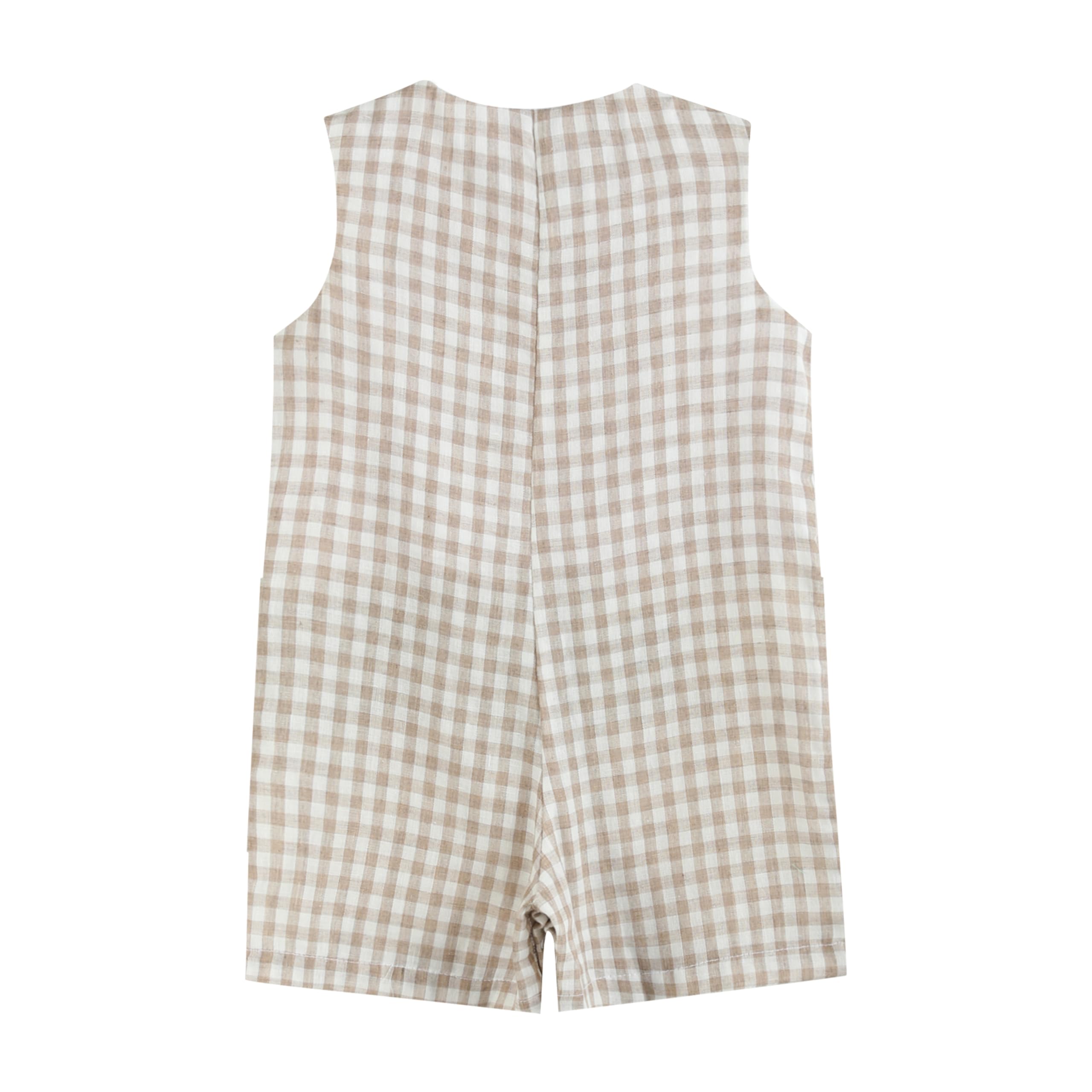 **Boys' Baby & Toddler Shortall Overalls Romper with Cute Applique - Perfect for Playdates, Daycare & Summer Outfits**