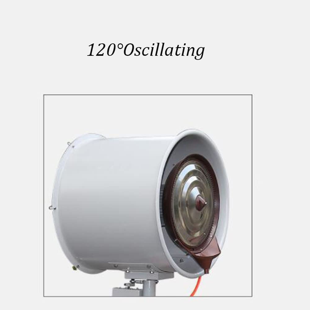 550W Large Commercial Industrial Oscillating Misting Cooling Fan - Portable Standing Fan for Outdoor, Shop & Workspace Cooling | Powerful Air Circulation with Oscillation Function for Patio, Warehouse & Hot Environments