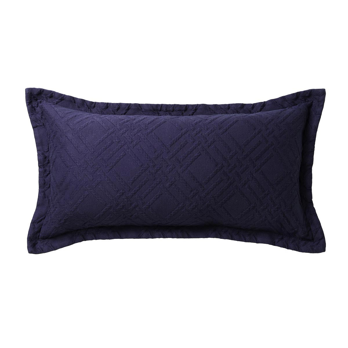 Premium Fitzroy Navy Long Filled Cushion - Luxury Home Decor Sofa Pillow for Living Room, Bedroom & Office - Soft Comfortable Throw Pillow for Couches, Chairs and Reading Nooks
