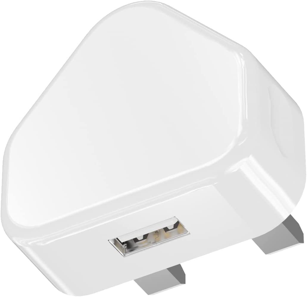 AL AJAL Universal USB Wall Charger Adapter - 1A/1000mA Fast Charging Plug for iPhone, Android, Tablets - Compact & Reliable Travel Charger (White) | Perfect for Home, Office, Car & Travel Use