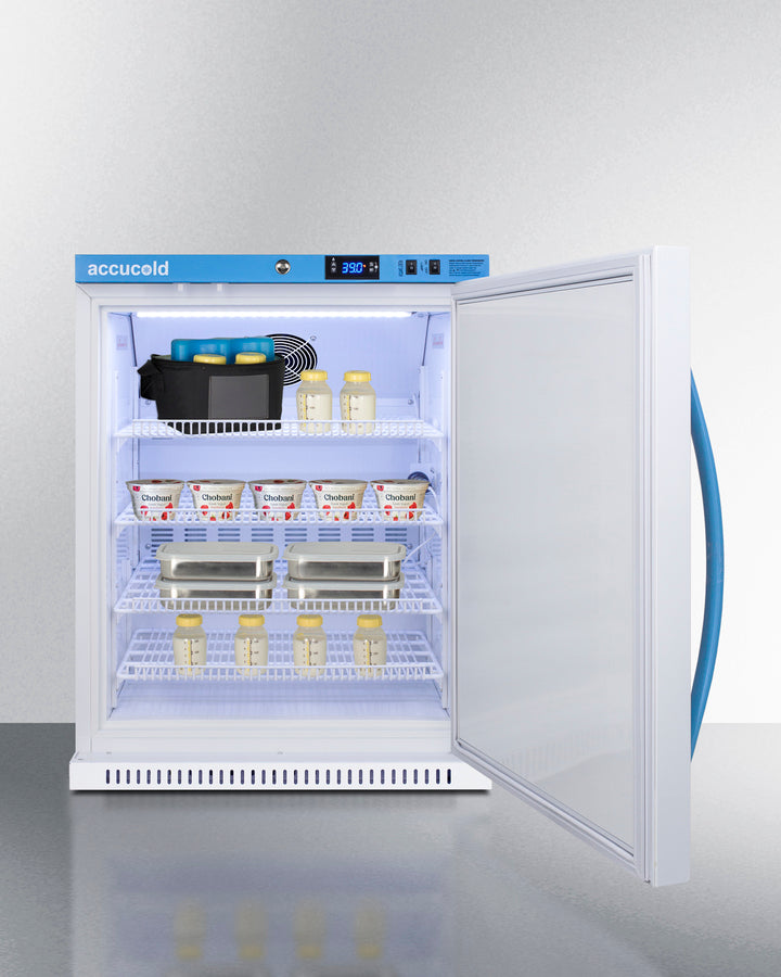 Accucold 6 Cu.Ft. MOMCUBE™ Breast Milk Refrigerator - ADA Compliant Compact Freezer for Nursing Mothers (Model MLRS62BIADAMC) - Perfect for Home, Hospital & Daycare Use