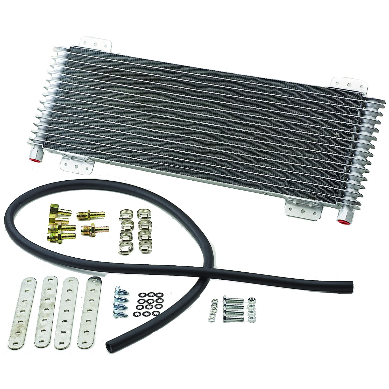 LPD47391 Low Pressure Drop Transmission Oil Cooler - Heavy Duty 40,000 GVW Rating with Mounting Kit for Trucks & RVs