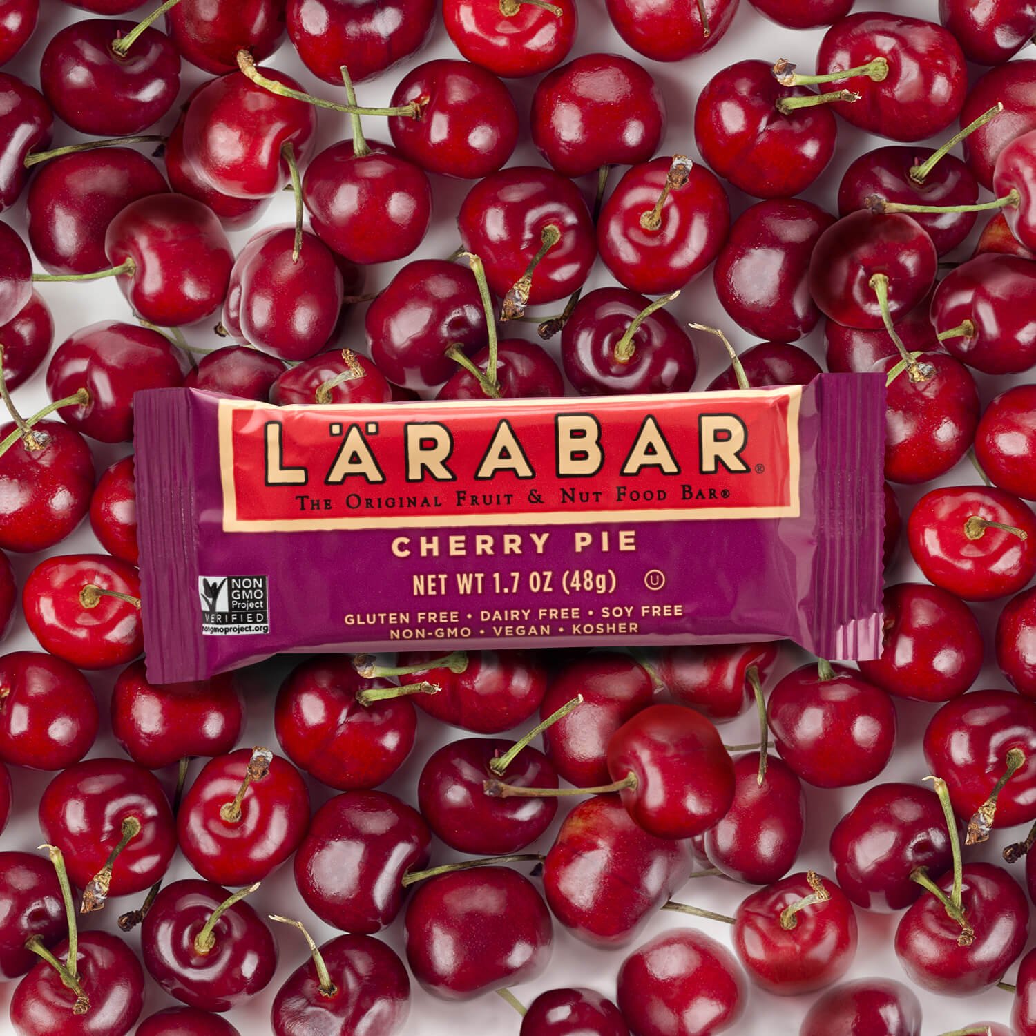 Larabar Gluten Free Vegan Fruit & Nut Bars - Pecan Pie & Cherry Pie Variety Pack (16 Bars Each) | Healthy Snacks for Hiking, Travel & On-the-Go Energy