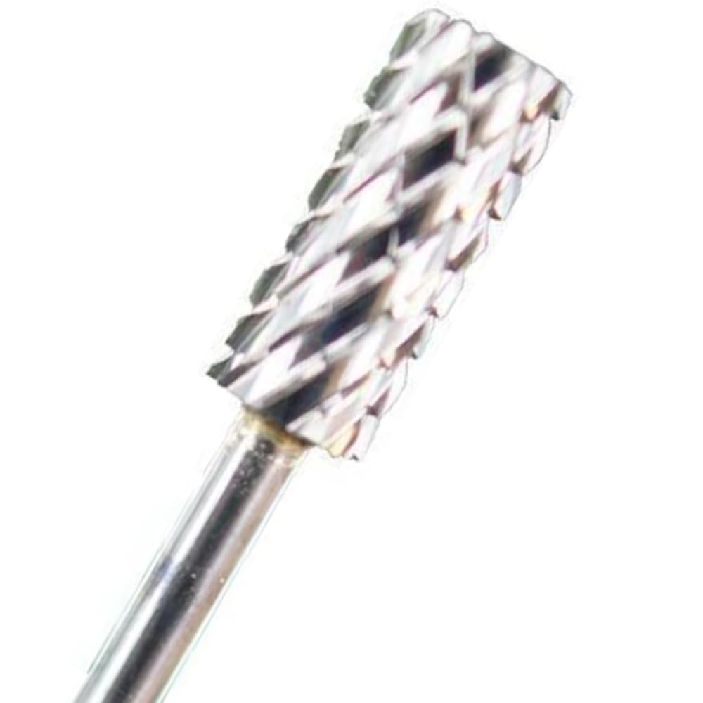 Medicool Silver Carbide Small Barrel Two-Way Nail File for Shaping & Shortening Acrylic & Gel Nails (3/32
