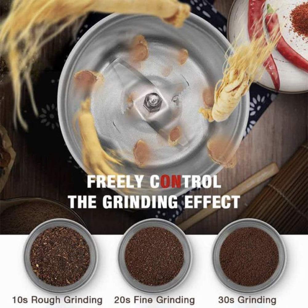 150W Multifunctional Electric Grain Grinder - Stainless Steel Ultra-Fine Powder Machine for Spices, Herbs, Chinese Medicine & Food - Perfect for Home Kitchens & Commercial Use
