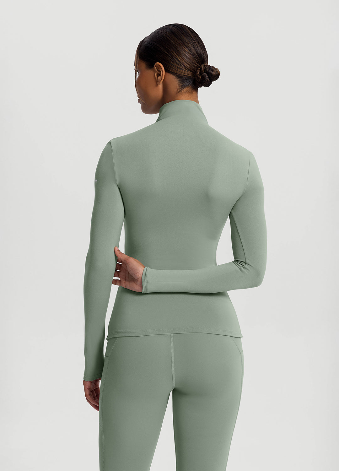Women's Mock Neck Long Sleeve T-Shirt - Soft Stretch Casual Blouse for Everyday Wear | Perfect for Work, Layering & Fall Outfits