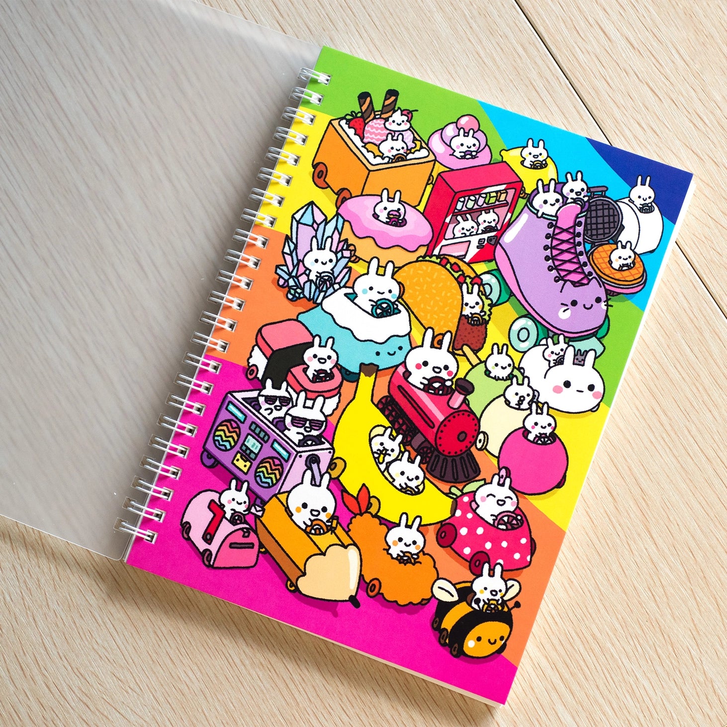 Bunny Cars Sticker Storage Book for Kids - Organize & Protect Your Sticker Collection - Perfect for Travel, Scrapbooking & School Activities