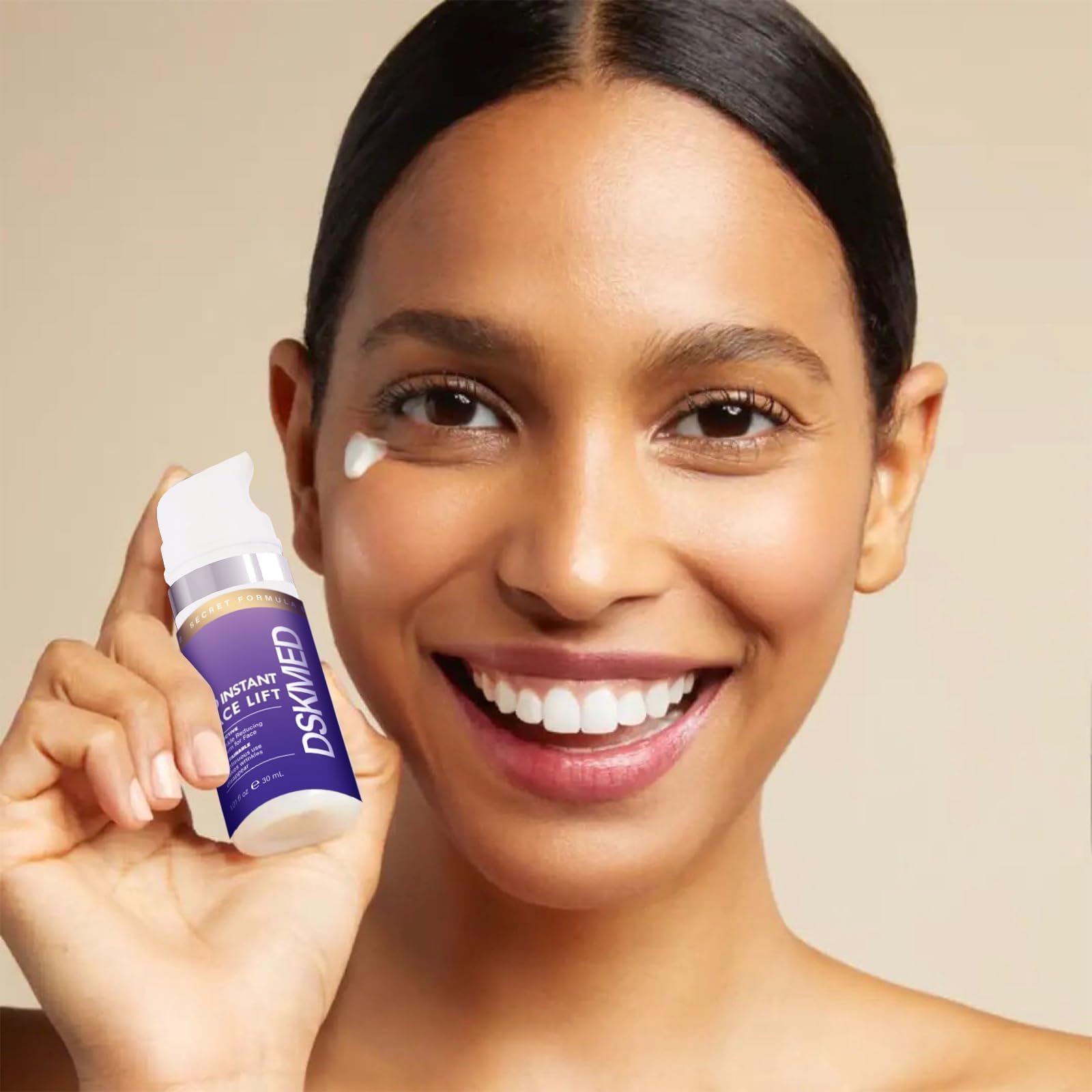 Instant Firmx Eye 2.0 - Anti-Puffiness & Dark Circle Eye Cream with Wrinkle Serum | Tightening Treatment for Face & Neck | 1.01oz Purple | Perfect for Morning Routine & Night Care