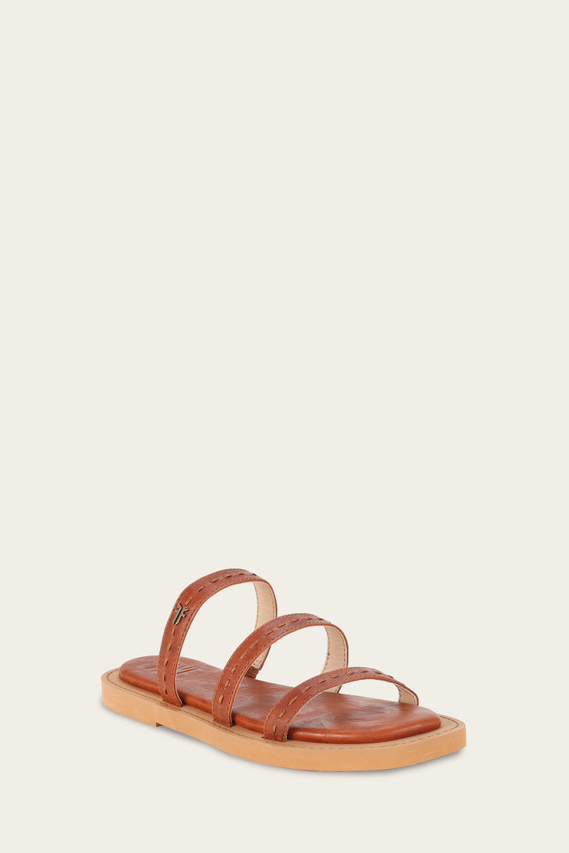 Faye Strappy Slide Sandals - Pre-Owned Women's Fashion Footwear for Casual Outings & Beach Vacations