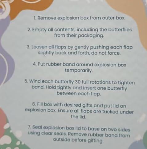 DIY Square Duck Explosion Box Kit - Creative Surprise Cake Gift with Flying Butterflies | Perfect for Birthday, Anniversary & Valentine's Day Celebrations