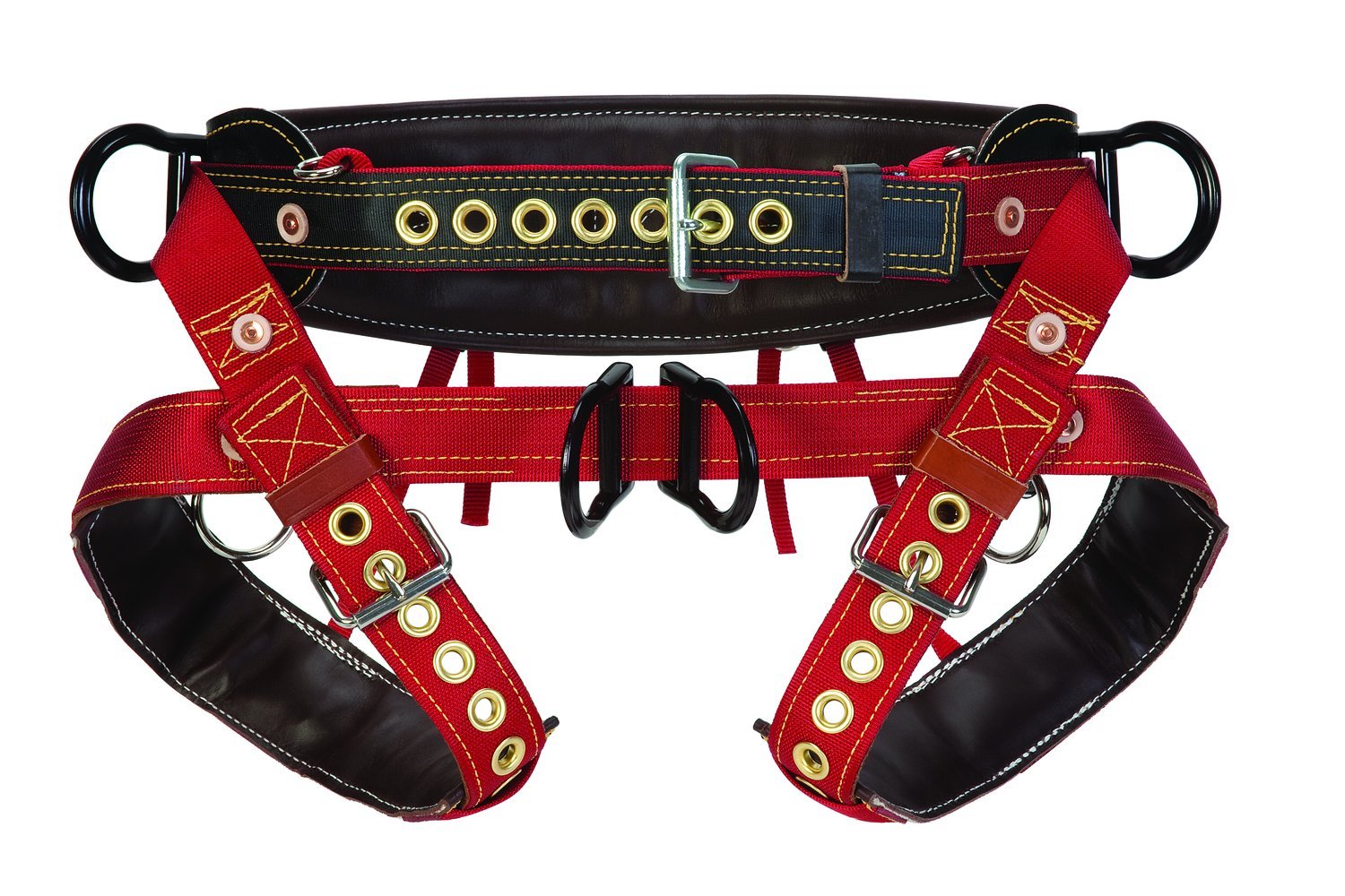 Weaver Leather WLC 560 2 Floating Dee Horse Harness with Padded Nylon Leg Straps - Comfortable Equestrian Gear for Trail Riding & Training