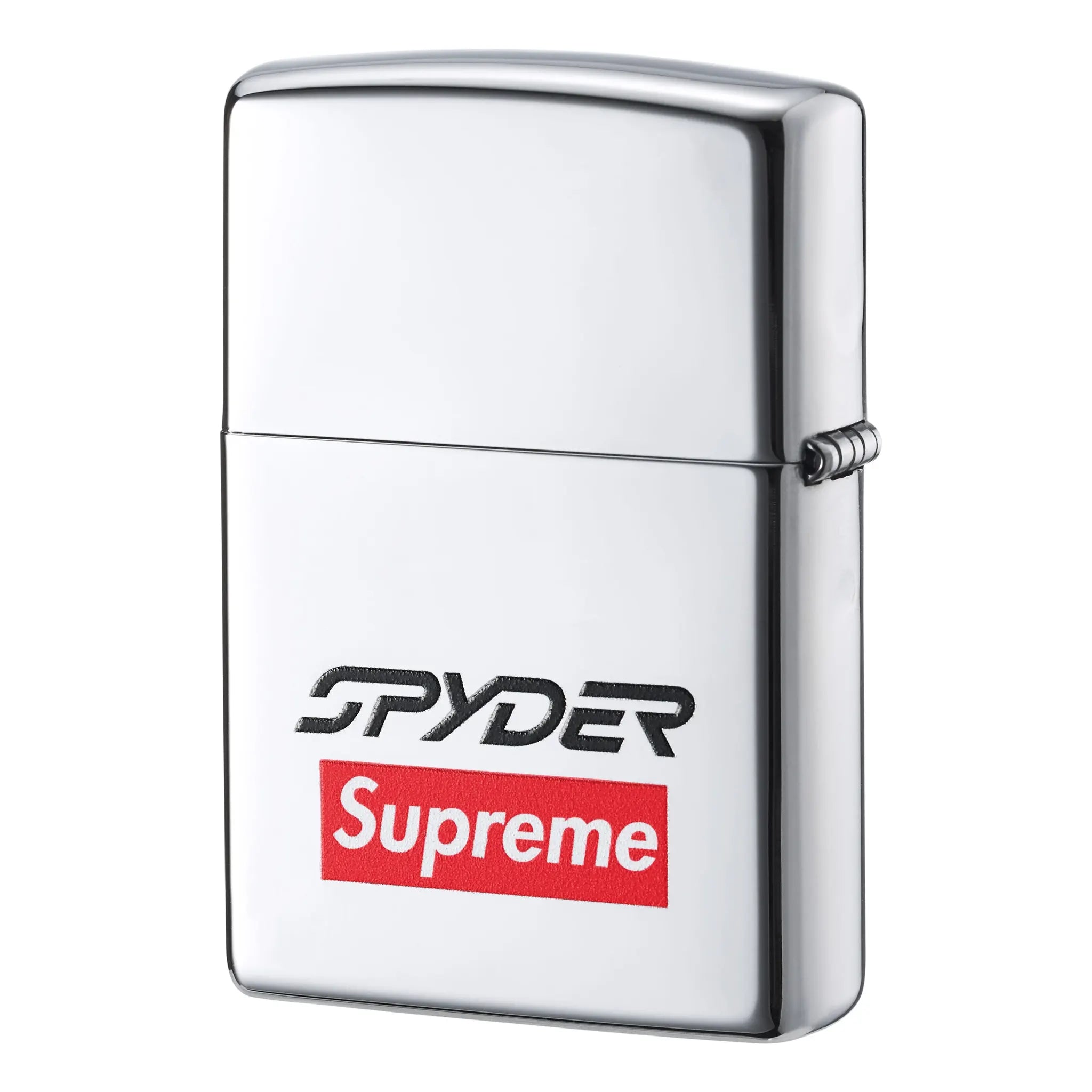 Supreme Spyder Silver Zippo Lighter - Windproof Refillable Metal Pocket Lighter for Outdoor Camping, Smoking & Survival Gear | Stylish Collectible Gift for Men