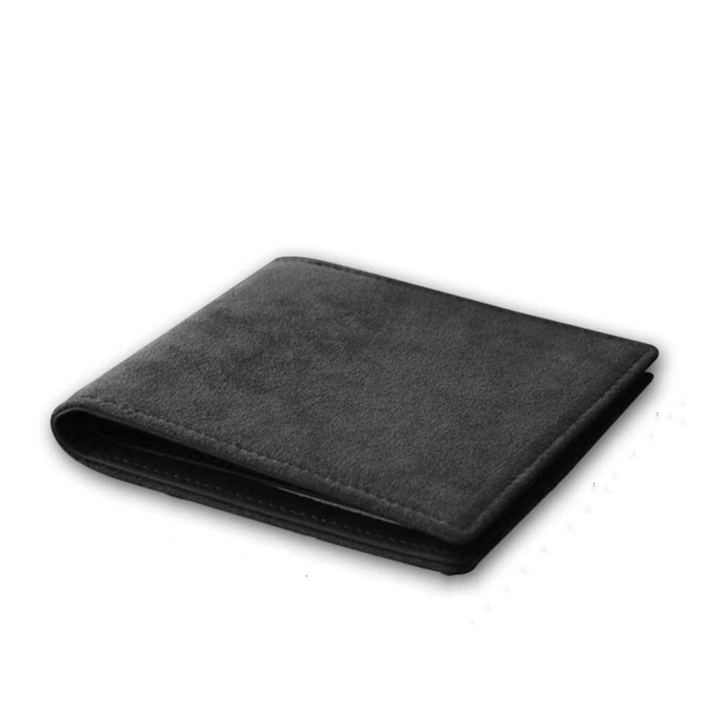 BAPYZ Slim RFID Blocking Men's Leather Wallet - Minimalist Front Pocket Wallet for Men with Money Clip (Black) | Perfect for Travel, Business & Everyday Carry