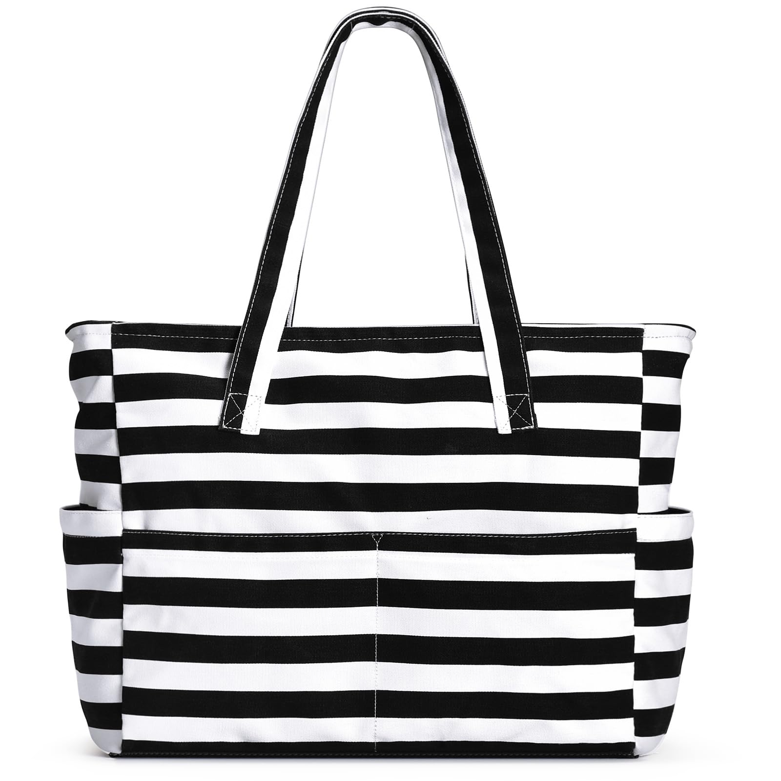 Waterproof Large Beach Tote Bag for Women - Sandproof Swim Pool Bag with Zipper - Perfect for Travel, Vacation & Summer Essentials | Carry Towels, Sunscreen & Beach Gear